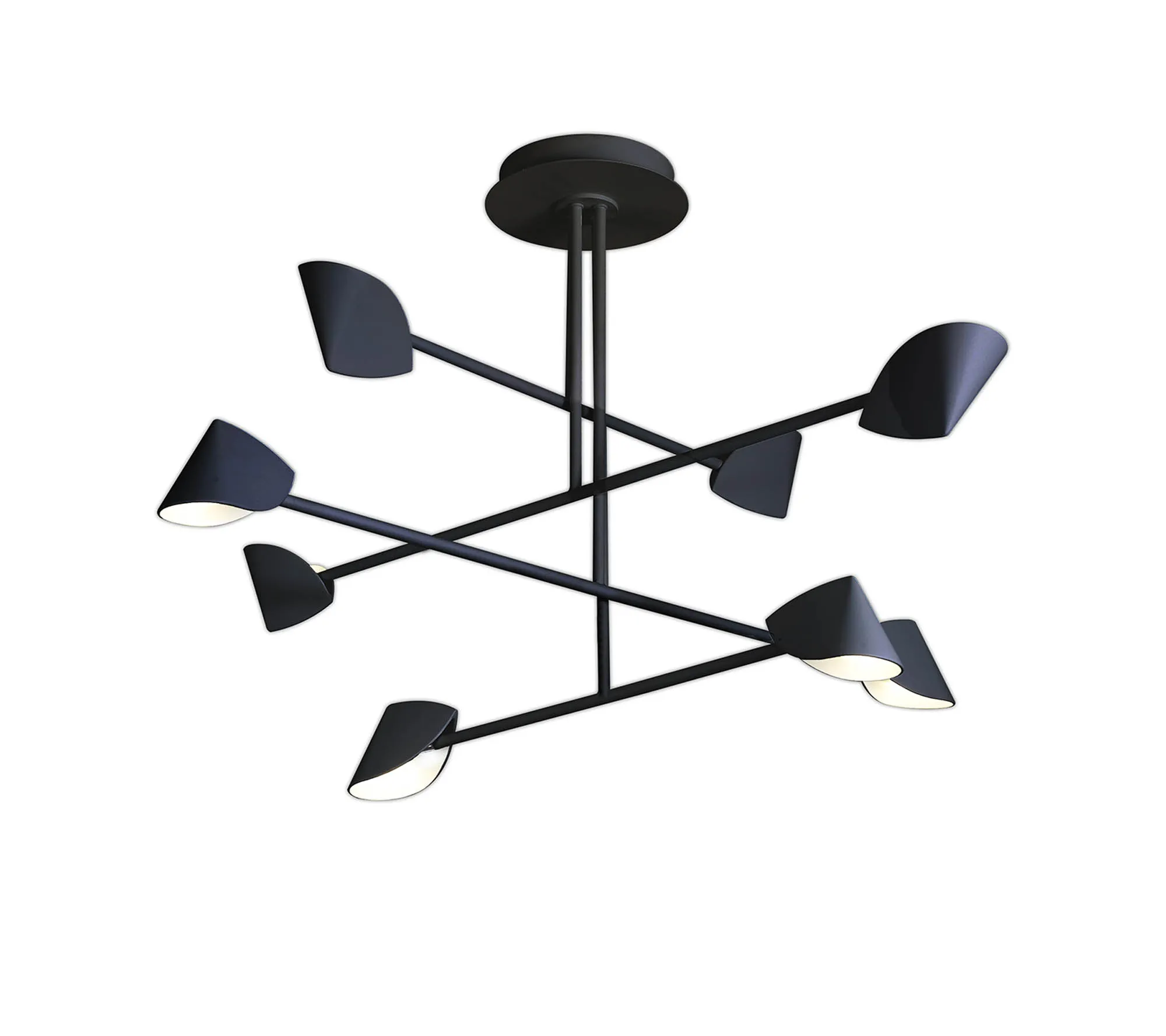 Capuccina Black Ceiling Lights Mantra Semi Flush Fittings Capuccina Black Ceiling Lights Mantra Semi Flush Fittings